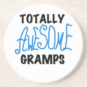 Blue Totally Phantastisch Gramps T - Shirt und Ges Sandstein Untersetzer