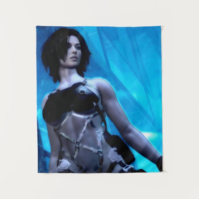 Blue Toxin tapestry Wandteppich (Vorderseite)