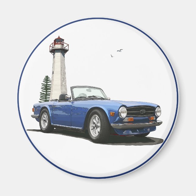 Blue TR6 Magnet (Vorne)