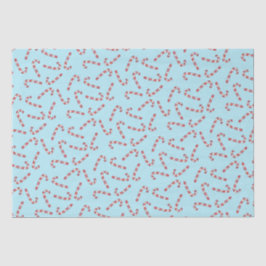 Blue Traditional Candy Cane Vintage Weihnachten Seidenpapier