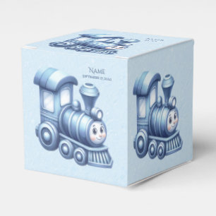 Blue Train Favor Box Geschenkschachtel