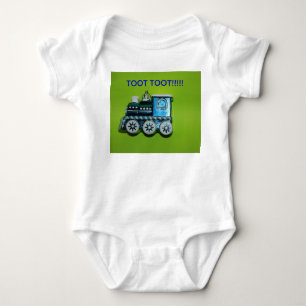 Blue Train, Säugling Sleeper Strampler!!!! Baby Strampler