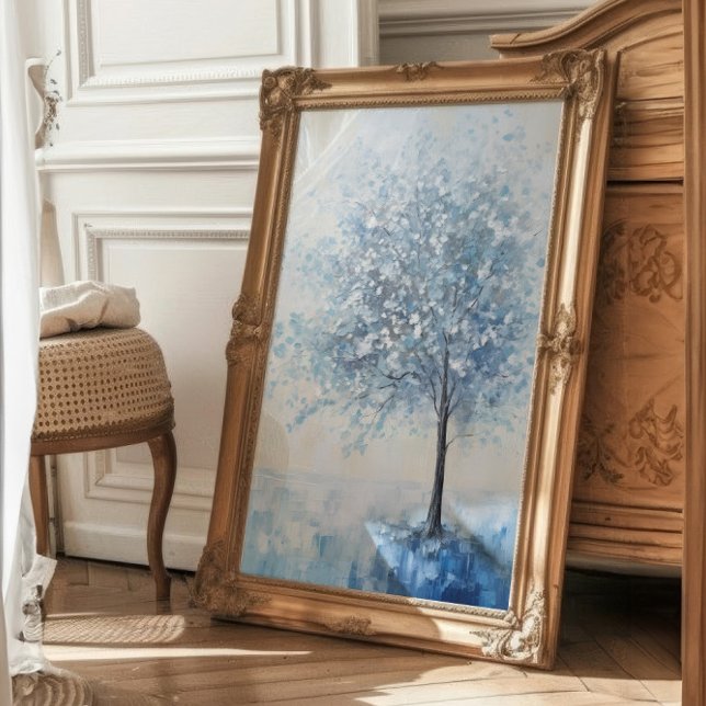 Blue Tree Calming Wall Art Fotodruck (Von Creator hochgeladen)
