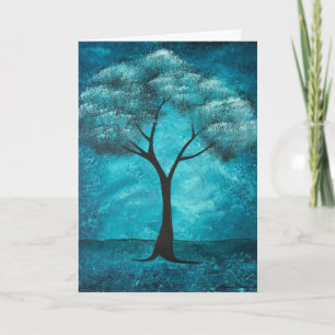 Blue Tree Sympathy Card Karte