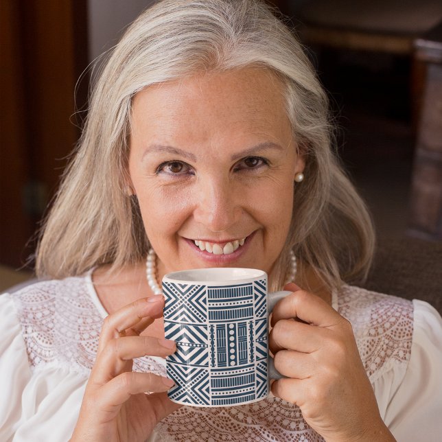 Blue Tribal Art Kaffeetasse (Mugs and cups)