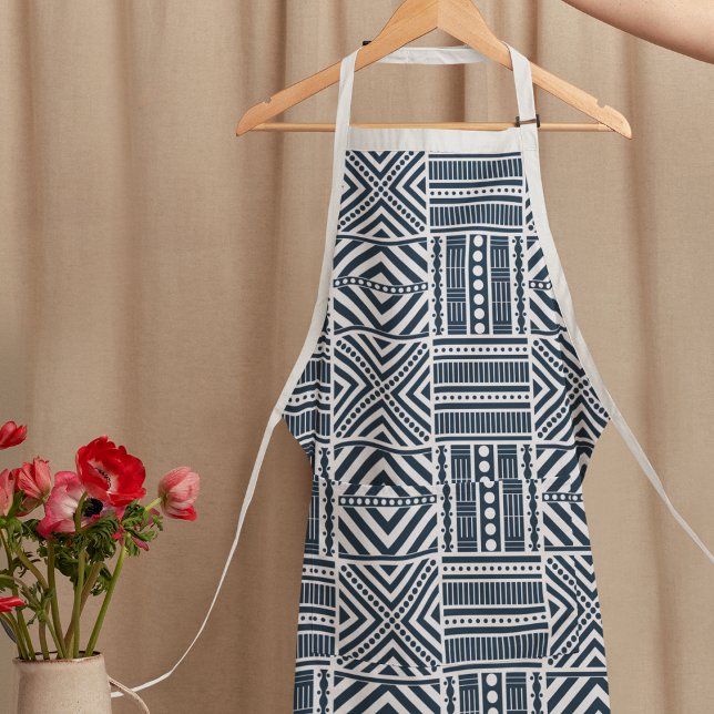 Blue Tribal Art Schürze (Apron)