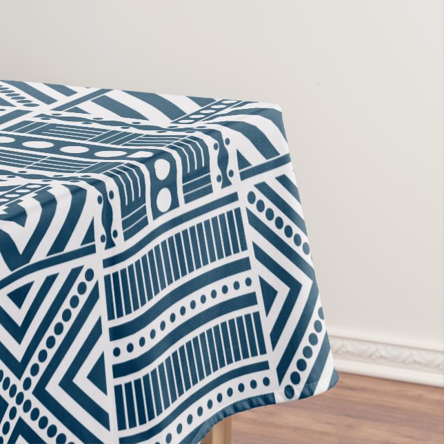 Blue Tribal Art Tischdecke (Beispiel)