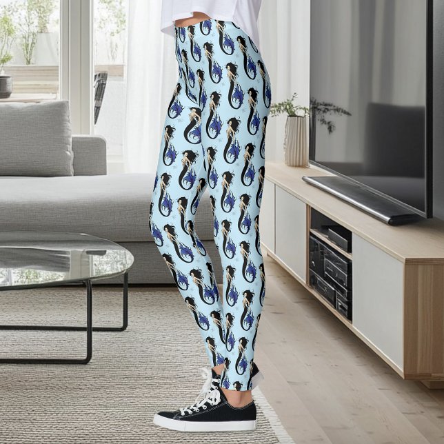 Blue Tribal Mermaid Leggings (Von Creator hochgeladen)