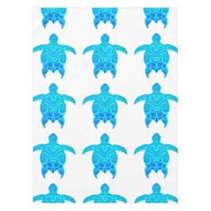 Blue Tribal Turtle Tischdecke
