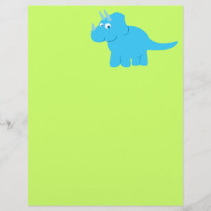 Blue Triceratops Dinosaurier