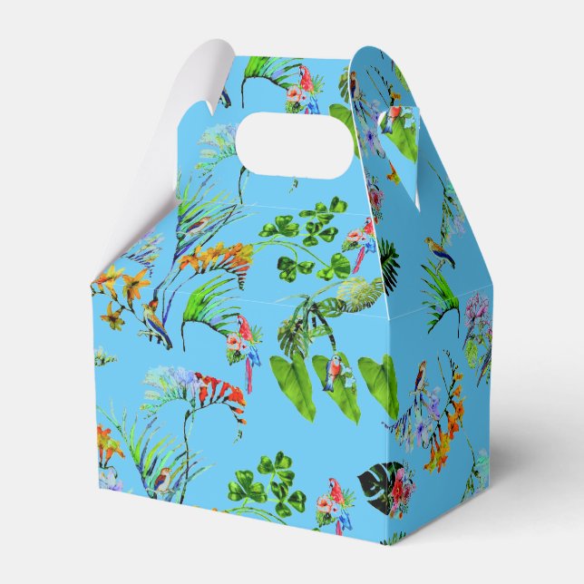 Blue Tropical Paradise Fevor Box Geschenkschachtel (Vorderseite)