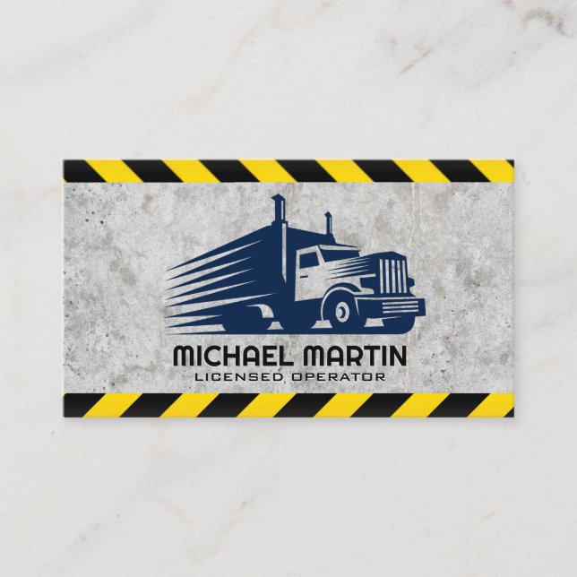 Blue Truck Big Rig Logo Visitenkarte (Vorderseite)
