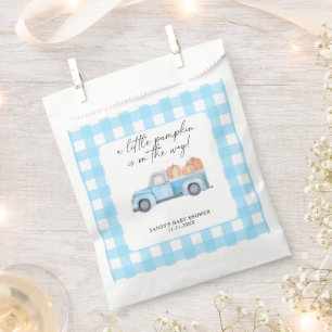 Blue Truck ein kleines Pumpkin Fall Baby Dusche Geschenktütchen