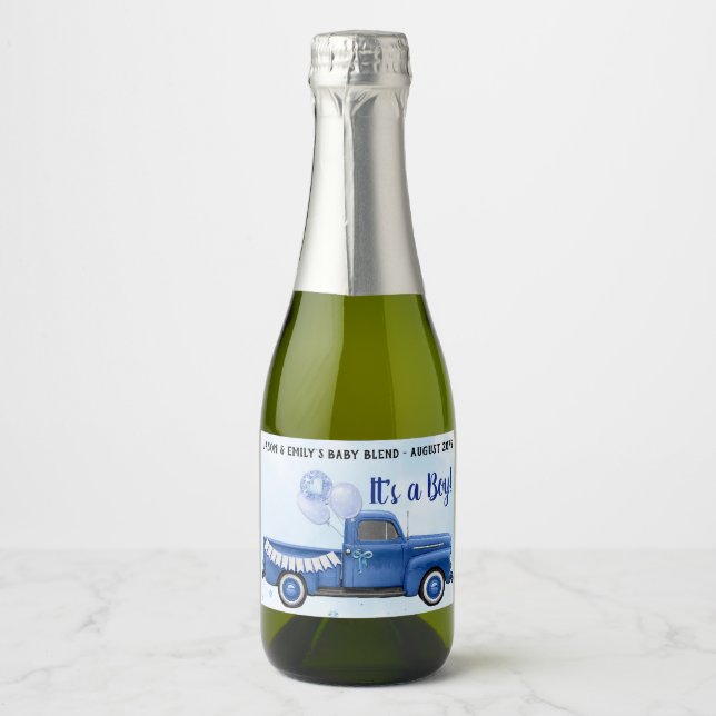 Blue Truck Mini Sparkling Weinmarken (Vorderseite)