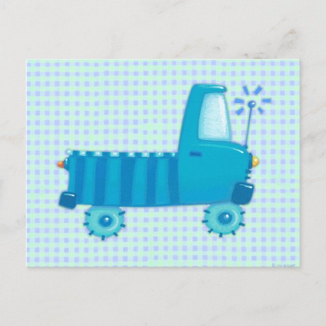Blue Truck Postkarte (Vorderseite)