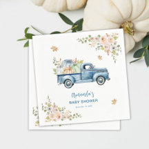 Blue Truck Pumpkin Baby Dusche