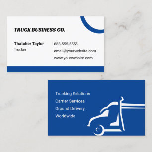 Blue Truckers Business Card Visitenkarte