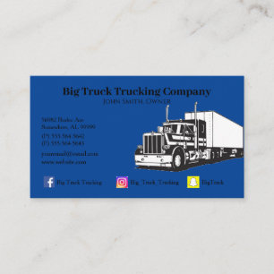 Blue Trucking Company Visitenkarte