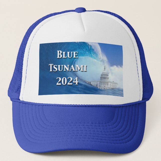 Blue Tsunami Election 2024 Truckerkappe (Vorderseite)