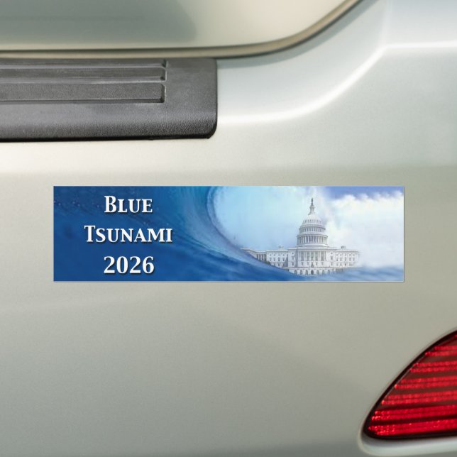 Blue Tsunami Election 2026 Autoaufkleber (Auf Auto)