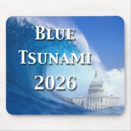 Blue Tsunami Election 2026 Mousepad