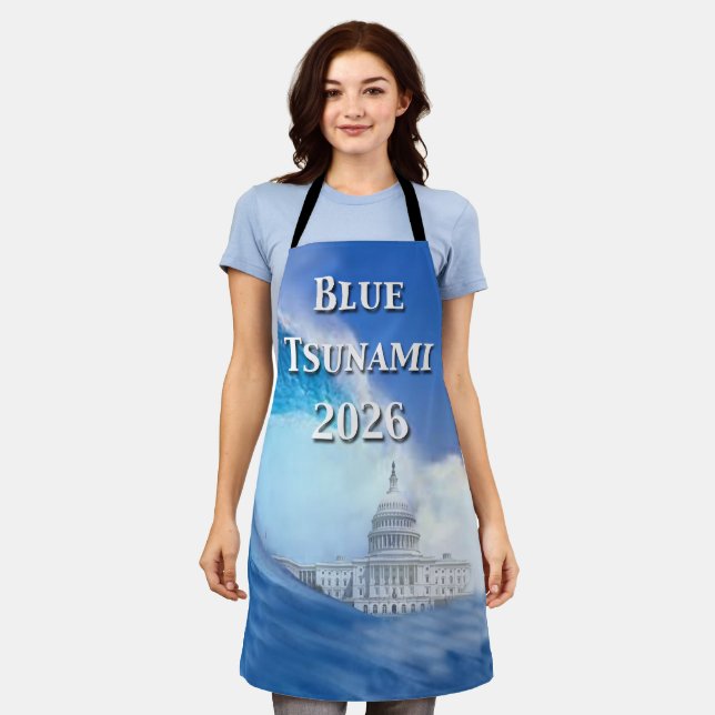 Blue Tsunami Election 2026 Schürze (Getragen)