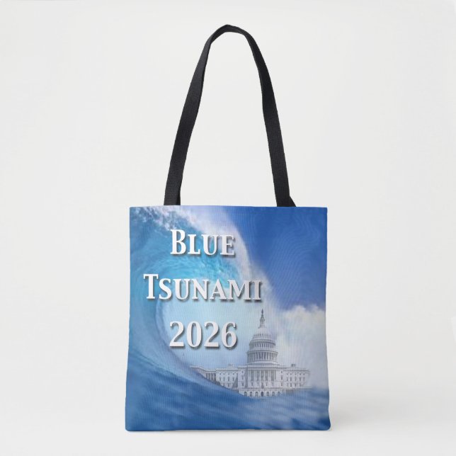 Blue Tsunami Election 2026 Tasche (Vorderseite)