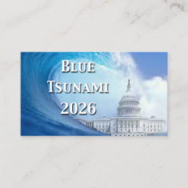 Blue Tsunami Election 2026 Visitenkarte