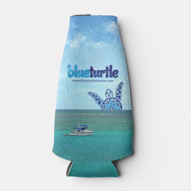 Blue Turtle Trawler Flaschenkühler (Vorderseite)