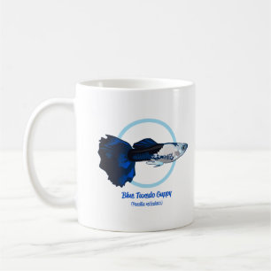 Blue Tuxedo Guppy Kaffeetasse