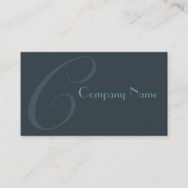 Blue Two Toned Visitenkarte