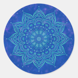 Blue und Aqua Mandala Sticker