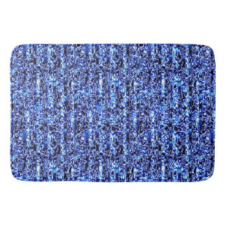 Blue und Black Cheetah Print Bath Mat Badematte