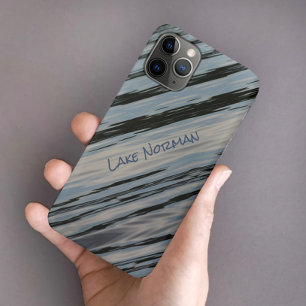 Blue und Black Diagonal Streifen Case-Mate iPhone Hülle