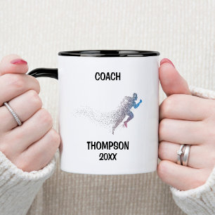 Blue und Black Track Coach Tasse