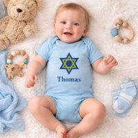 Blue und Gold jüdischer Star von David