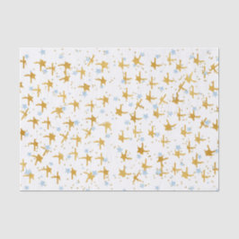 Blue und Gold Stars Confetti Tissue Paper Seidenpapier