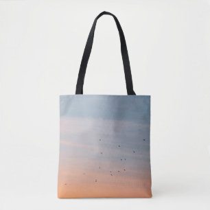 BLUE- UND ORANGE-SKIEN-FLOCK TASCHE