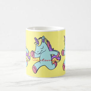 Blue Unicorn Running Thunder_Cove Kaffeetasse