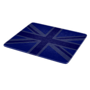 Blue Union Jack British Flag Design Schneidebrett