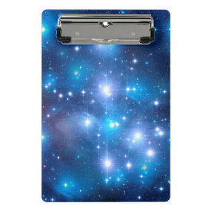 Blue Universe Stars + Ihre Ideen Mini Klemmbrett