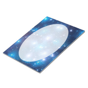 Blue Universe Stars + Ihre Ideen Notizblock