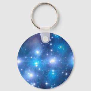 Blue Universe Stars + Ihre Ideen Schlüsselanhänger