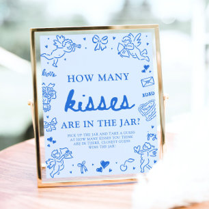 Blue Valentine Rate mal, wie viele Küsse Baby Show Poster