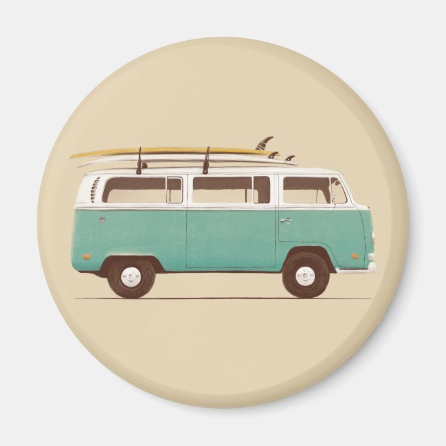 Blue Van | Florent Bodart Magnet (Vorne)