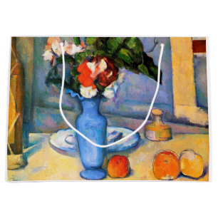 Blue Vase Blume, Paul Cezanne Große Geschenktüte