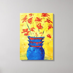 Blue Vase Leinwanddruck