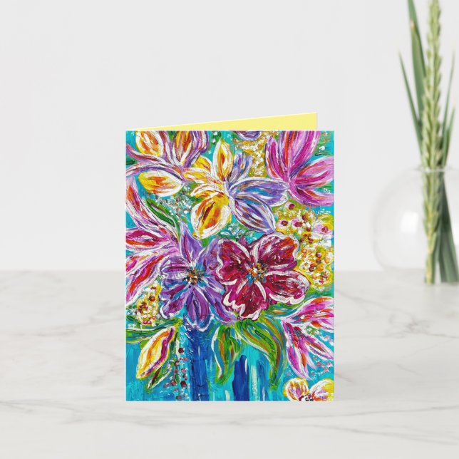Blue Vase Note Card (Vorderseite)