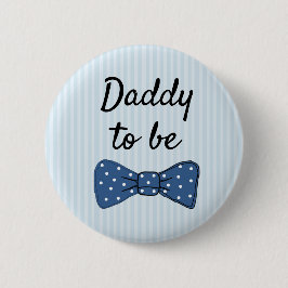 Blue Vater zu Bow Krawatte Baby Showknopf Button