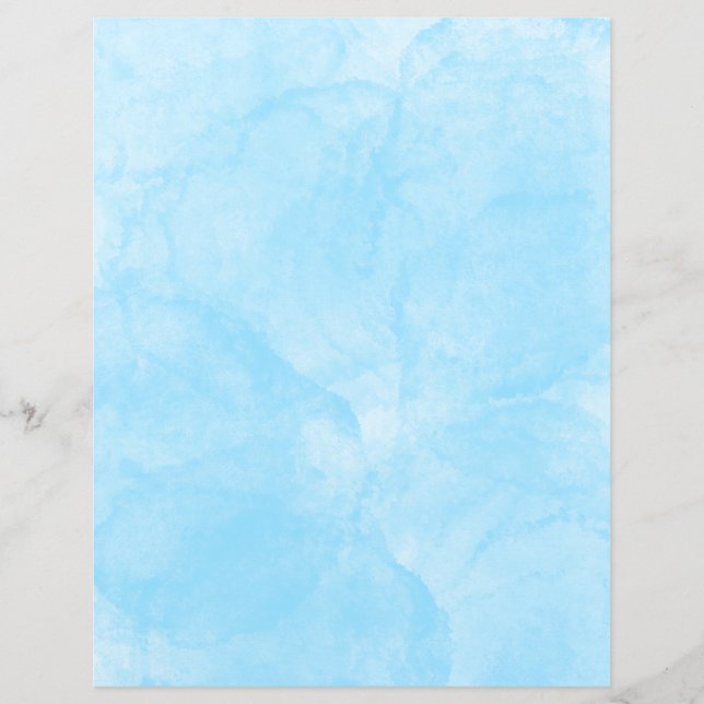 Blue Venezianisch Stucco Scrapbooking Paper (Vorderseite)